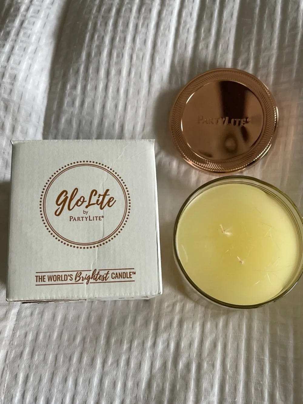 NEW IN BOX PartyLite Glolite 2-Wick Woodland Hideaway Scented Jar Candle - Picture 3 of 4